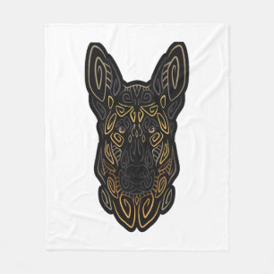 German Shepherd Design German Shepherd Gifts Dog O Fleecedecke