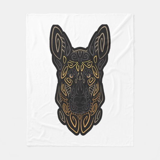 German Shepherd Design German Shepherd Gifts Dog O Fleecedecke (Vorderseite)