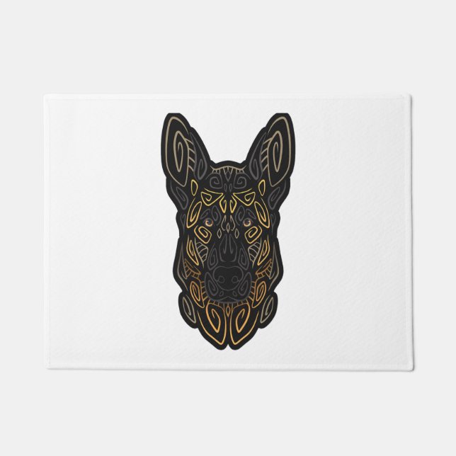 German Shepherd Design German Shepherd Gifts Dog O Fußmatte (Vorderseite)