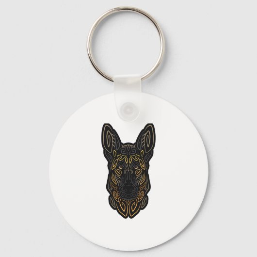 German Shepherd Design German Shepherd Gifts Dog O Schlüsselanhänger (Vorderseite)