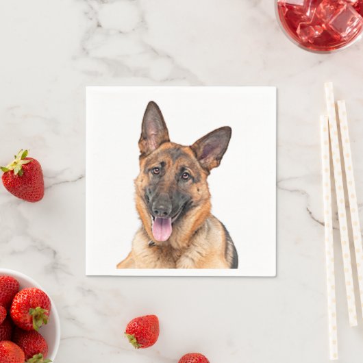 "German shepherd"-Designpapierservietten Serviette (Beispiel)