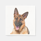"German shepherd"-Designpapierservietten Serviette (Vorderseite)