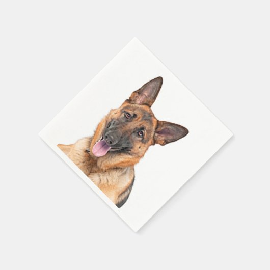 "German shepherd"-Designpapierservietten Serviette (Ecke)