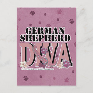 German Shepherd DIVA Postkarte