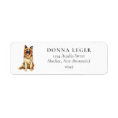 German Shepherd Dog Address (Vorne)