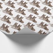 German Shepherd Dog Art Geschenkpapier (Ecke)