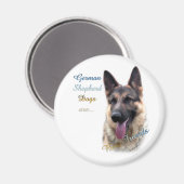 German Shepherd Dog Best Friend 2 - Magnet (Vorderseite/Rückseite)