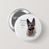 German Shepherd Dog Best Friend 2 - Schaltfläche Button (Vorne & Hinten)