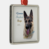 German Shepherd Dog Best Friend Ornament Aus Metall (Rechts)