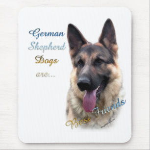 German Shepherd Dog Bester Freund 2 Mousepad