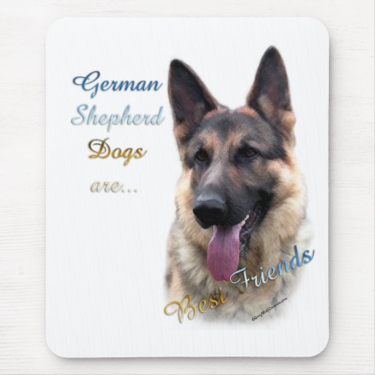 German Shepherd Dog Bester Freund 2 Mousepad (Vorne)