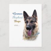 German Shepherd Dog Bester Freund 2 Postkarte (Vorderseite)