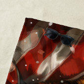 German Shepherd Dog Christmas Festive Strandtuch (Beispiel)