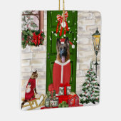 German Shepherd Dog Christmas Keramikornament (Rechts)