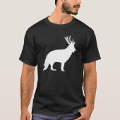 German Shepherd Dog Christmas Reindeer Antlers Xma T-Shirt (Vorderseite)