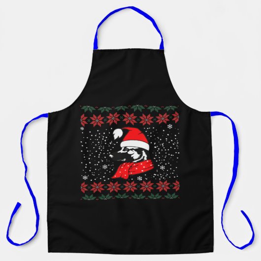 German Shepherd Dog Christmas Schürze (Vorderseite)