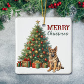 German Shepherd Dog Christmas Tree Keramikornament