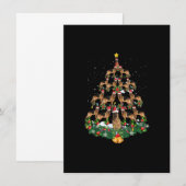 German Shepherd Dog Christmas Tree Lights Santa Ha Einladung (Vorne/Hinten)