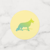 German Shepherd Dog Confetti Konfetti (Klein Vorderseite)