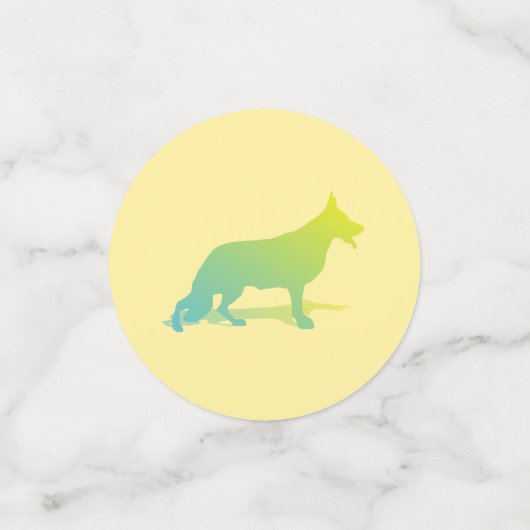 German Shepherd Dog Confetti Konfetti (Klein Vorderseite)