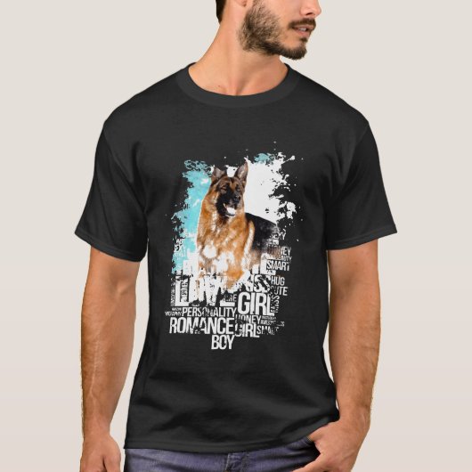 German Shepherd Dog Cool T-Shirt (Vorderseite)