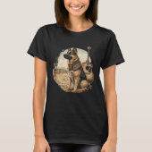 German shepherd Dog Country Music American Rodeo   T-Shirt (Vorderseite)