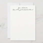 GERMAN SHEPHERD DOG EINLADUNG (Rückseite)