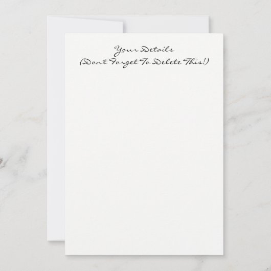 GERMAN SHEPHERD DOG EINLADUNG (Rückseite)