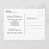 German Shepherd Dog Elegant Frohe Weihnachten (Rückseite)