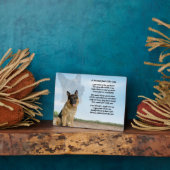 German Shepherd Dog Friend Gedicht Plaque Fotoplatte (Seite)