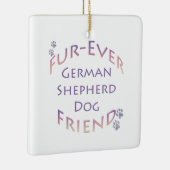 German Shepherd Dog Furever Keramikornament (Rechts)
