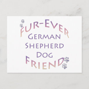 German Shepherd Dog Furever Postkarte