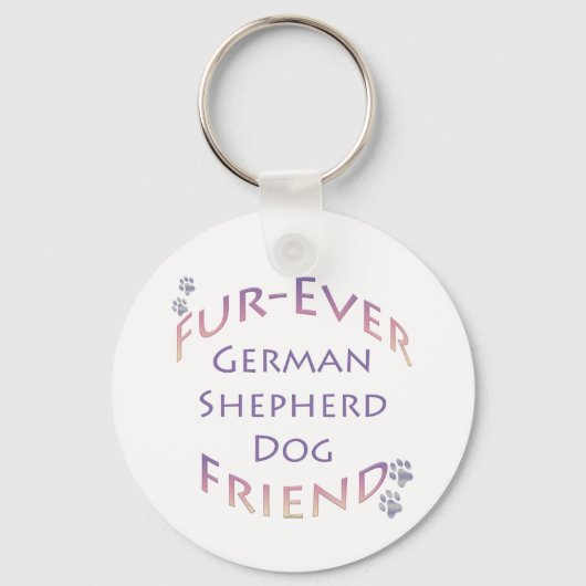 German Shepherd Dog Furever Schlüsselanhänger (Vorderseite)