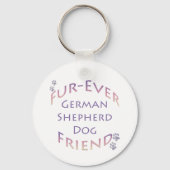 German Shepherd Dog Furever Schlüsselanhänger (Rückseite)