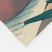 German Shepherd Dog Gentleman Vintag Fleecedecke (Ecke)