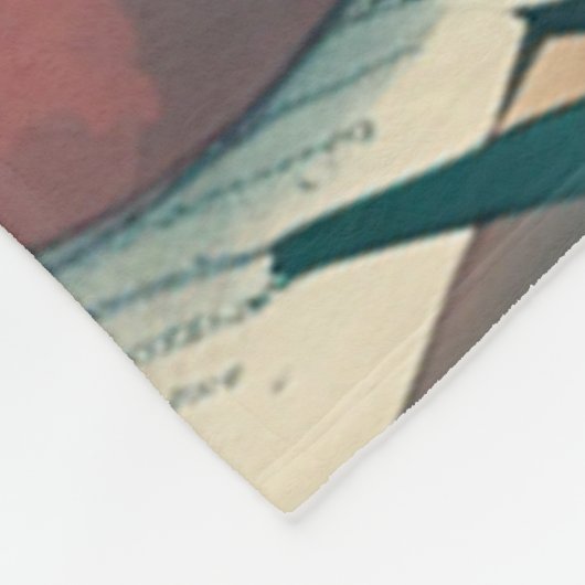 German Shepherd Dog Gentleman Vintag Fleecedecke (Ecke)