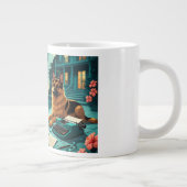 German Shepherd Dog Gentleman Vintag Jumbo-Tasse (Rechts)