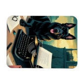 German Shepherd Dog Gentleman Vintag Magnet (Horizontal)