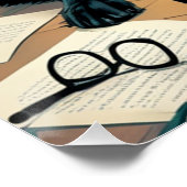 German Shepherd Dog Gentleman Vintag Poster (Ecke)