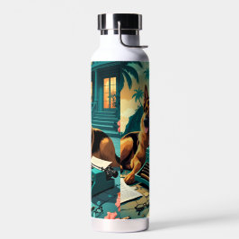 German Shepherd Dog Gentleman Vintag Trinkflasche
