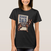 German Shepherd Dog German Shepherd Doggie Dad T-Shirt (Vorderseite)