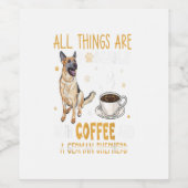 German Shepherd Dog Gift Weinetikett (Einzelnes Label)