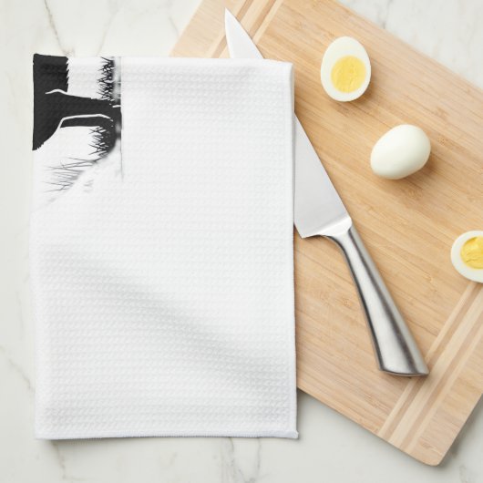 German Shepherd Dog � Halloween Moon Silhouette Cl Geschirrtuch