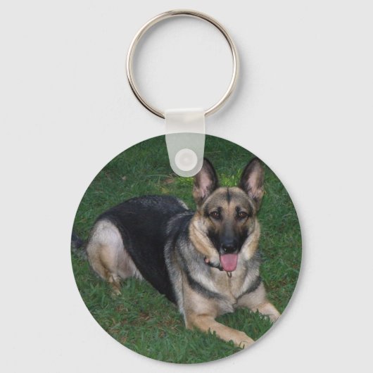 German Shepherd Dog Keychain Schlüsselanhänger (Vorderseite)