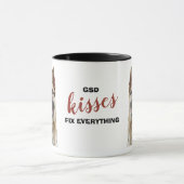 German Shepherd Dog Kisses Fix Alles Tasse (Zentrum)