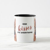 German Shepherd Dog Kisses Fix Tasse (Zentrum)