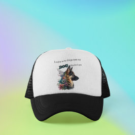 German Shepherd Dog Lover Trucker Hat Truckerkappe