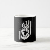 German Shepherd Dog Lover USA American Flag   Kaffeetasse (Mittel)