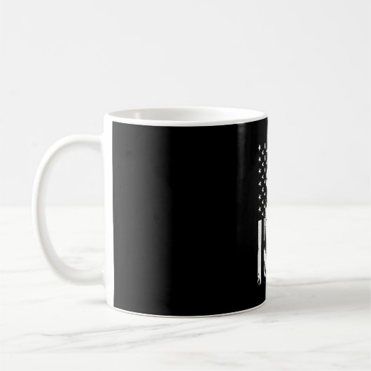 German Shepherd Dog Lover USA American Flag   Kaffeetasse (Links)