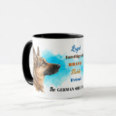 German Shepherd Dog Loyal Friend Tasse (Vorderseite Links)